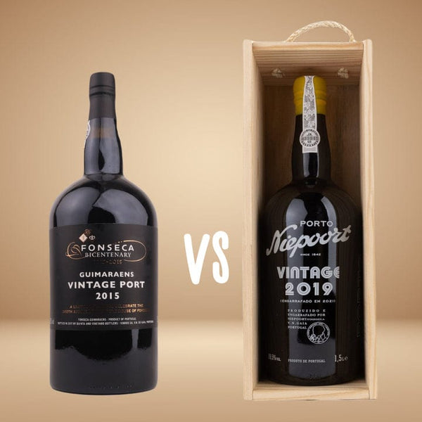Den Sidste Flaske Portvin 1 mod 1: Niepoort Vintage 2019 Magnum VS Fonseca Guimaraens Vintage Port Magnum 2015