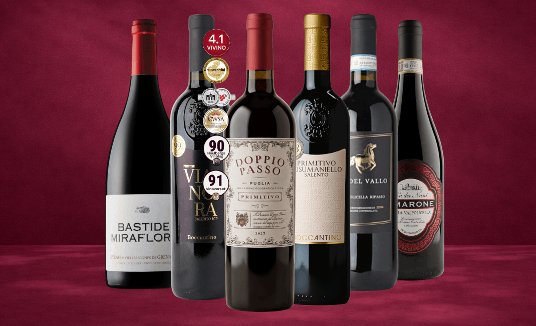 Röda Bästsäljare Premium – 6 flaskor