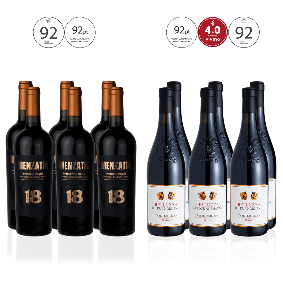 Den Sidste Flaske Rødvins Smagekasse BATTLEKASSE: Belluzza vs. Menzatia