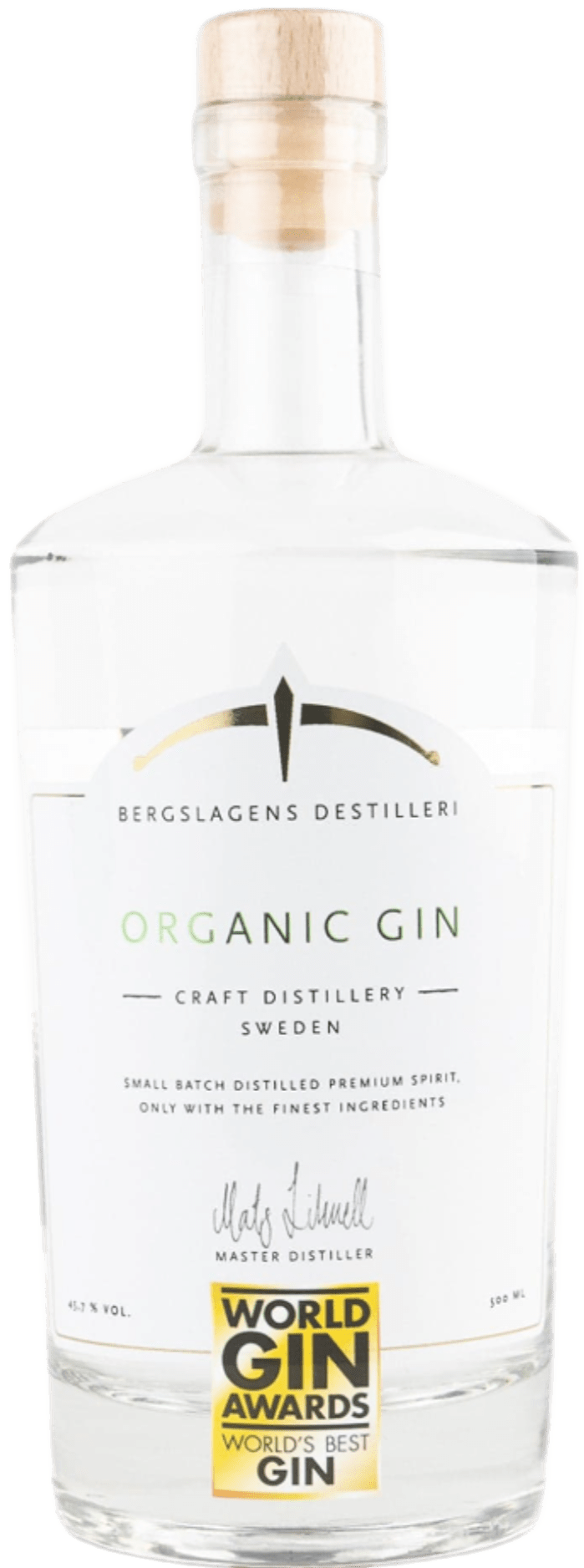 Nordic gin house Gin Bergslagens Organic Gin