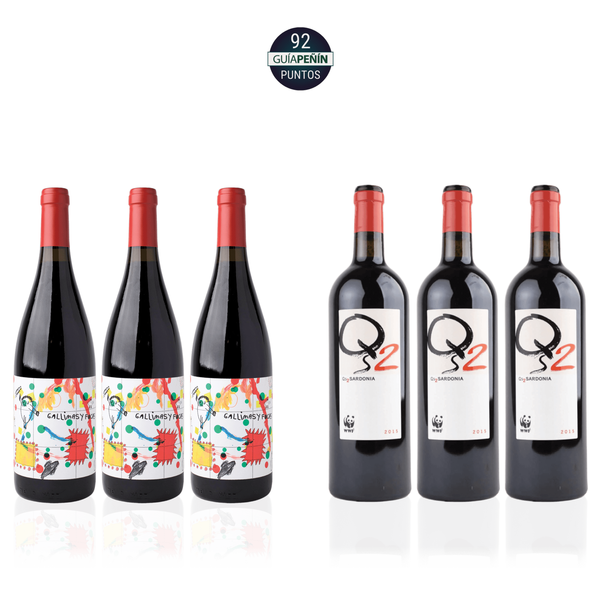 Den Sidste Flaske Rødvins Smagekasse BIO Battle: Quinta Sardonia vs. 4 Kilos (6 fl.)