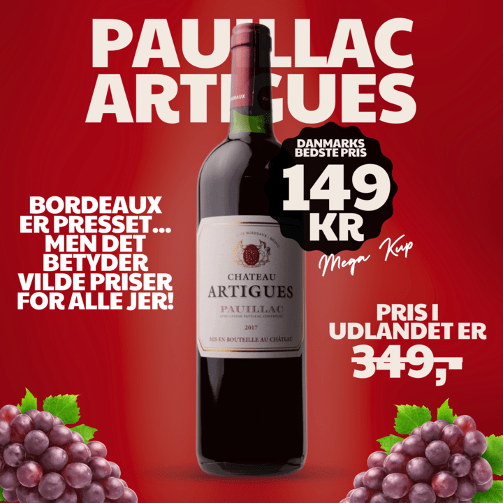 Chateau Artigues Rødvin Chateau Artigues Pauillac 2017