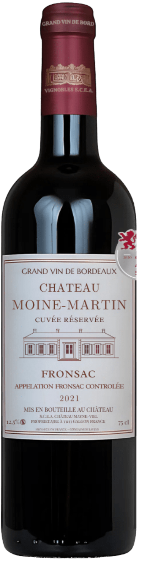 Château Moine Martin Rødvin Chateau Moine Cuvee Reserve Fronsac