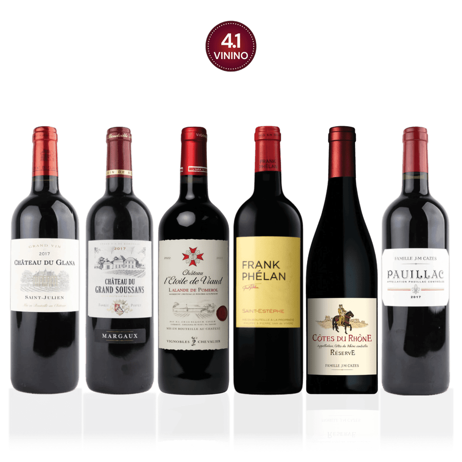 Den Sidste Flaske Rødvins Smagekasse Den Franske Kultkasse (6 fl)