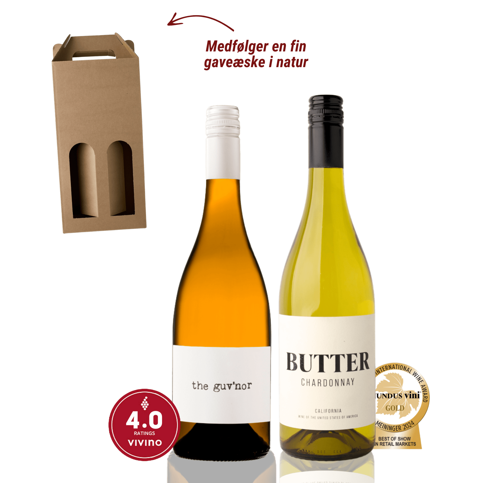Den Sidste Flaske Hvidvins Smagekasse Den Perfekte Hvide Gaveæske - Value (2 fl. + gaveæske)