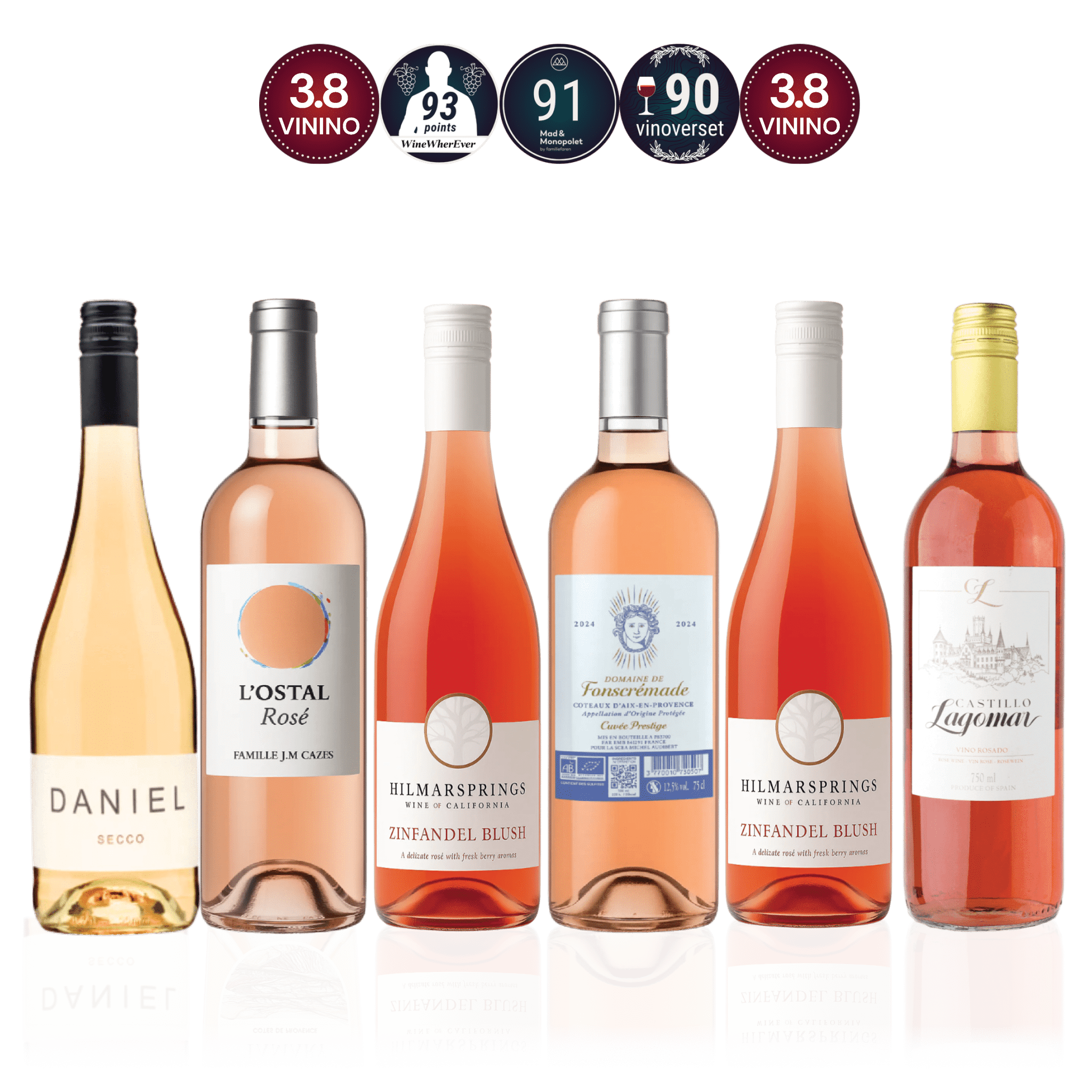 Den Sidste Flaske Smagekasse Rosébaskeren DSF Basker