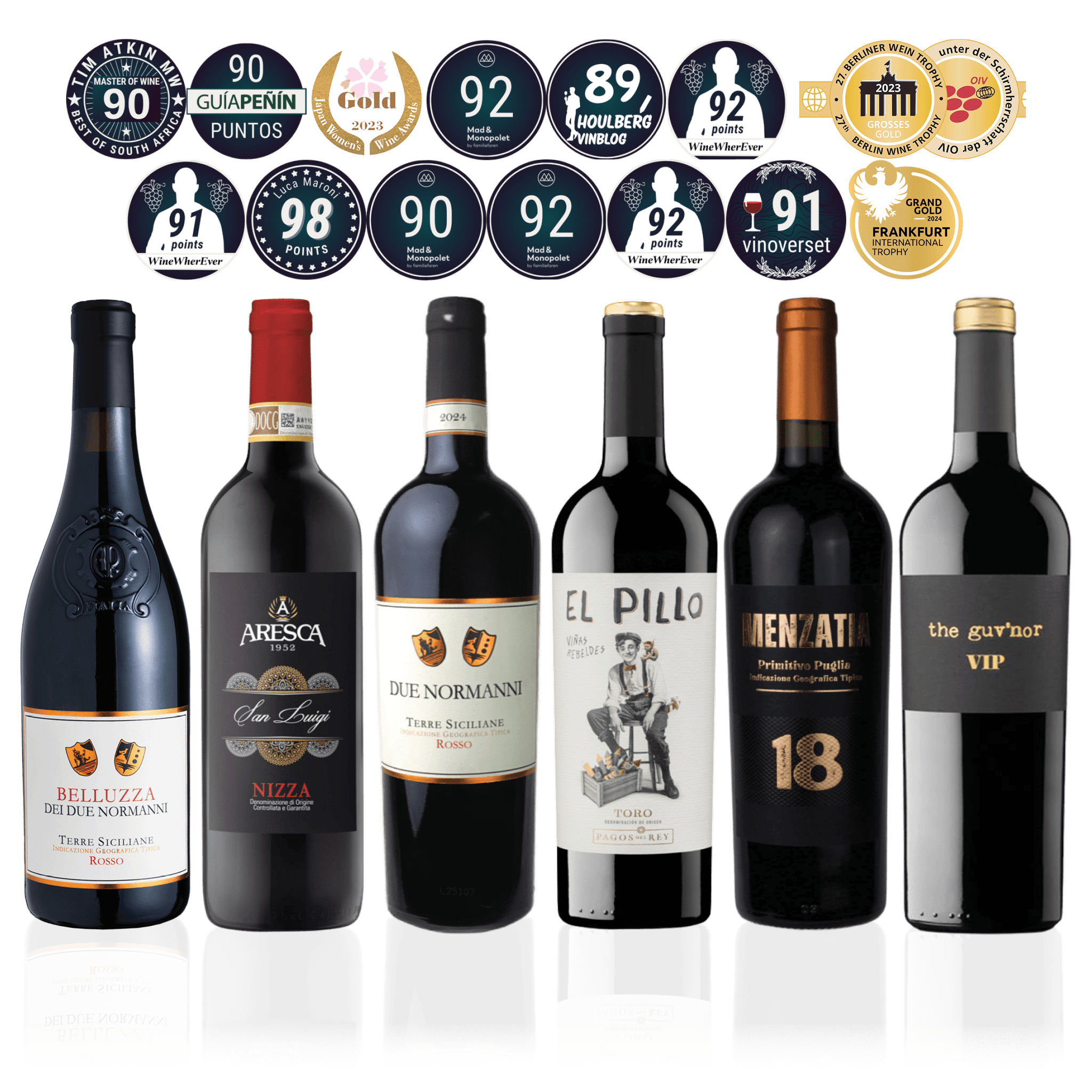 Den Sidste Flaske Smagekasse Røde / Premium DSF Bestsellers