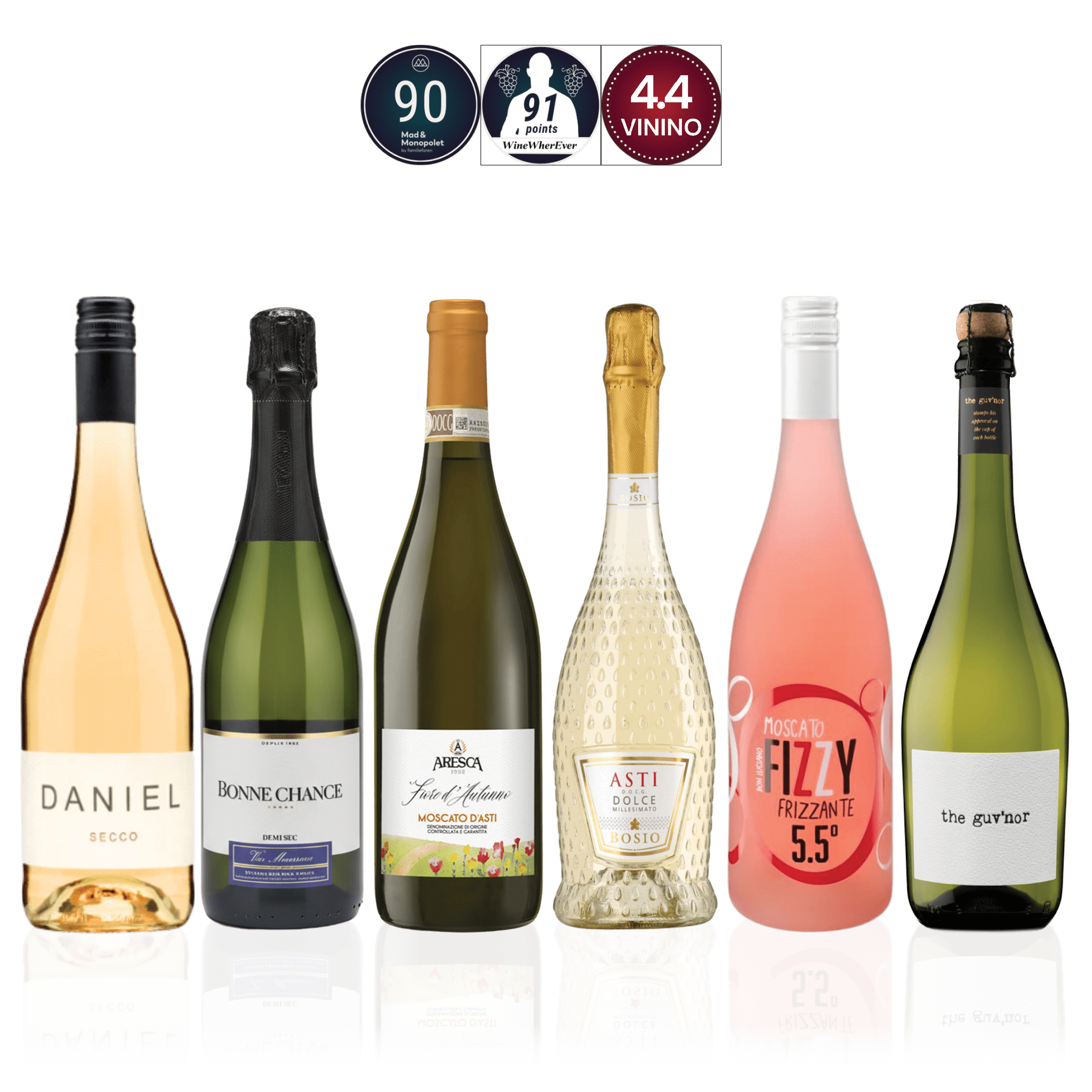 Den Sidste Flaske Smagekasse Mixed Mousserende Favoritter DSF Bobler