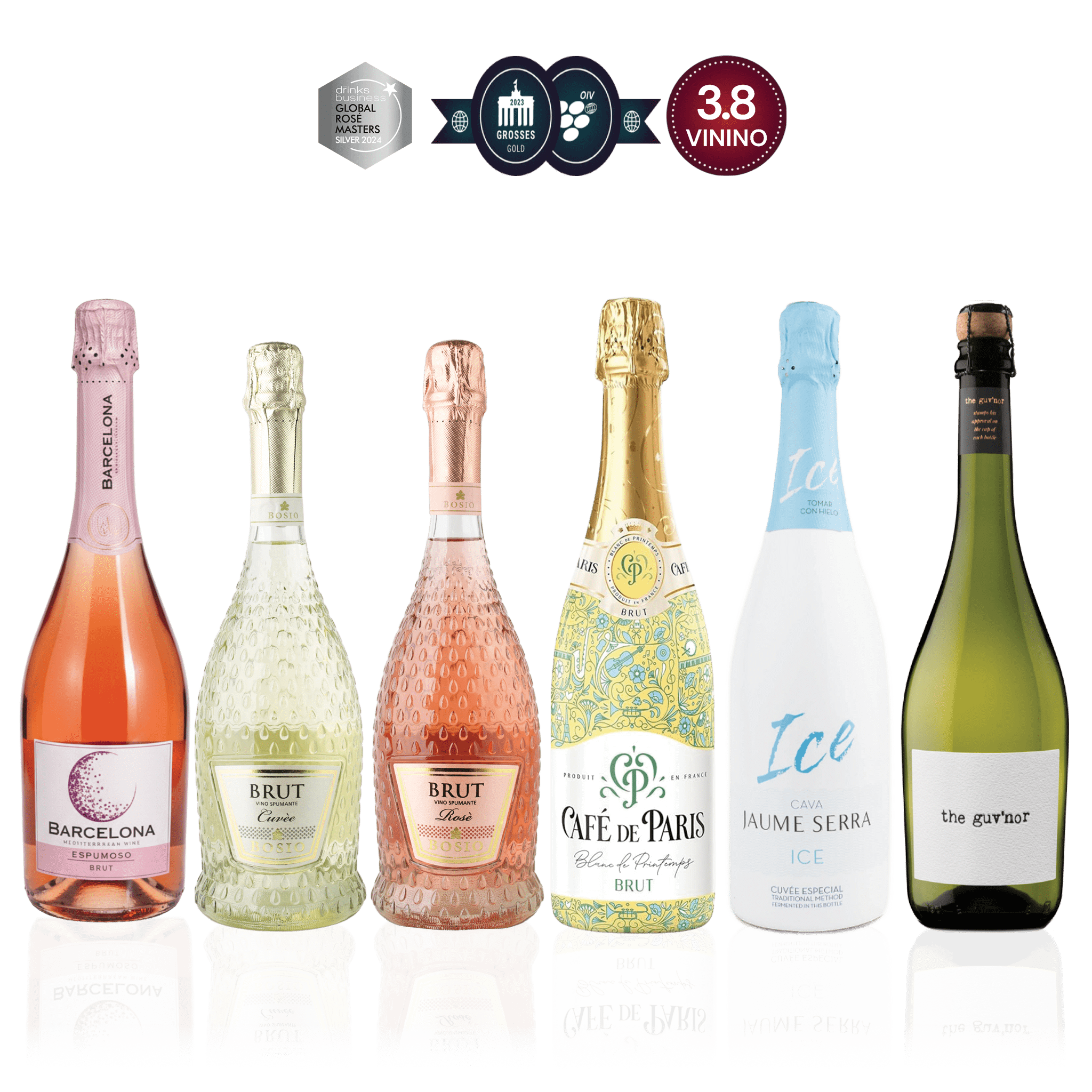 Den Sidste Flaske Smagekasse Tøre Mousserende Favoritter DSF Bobler