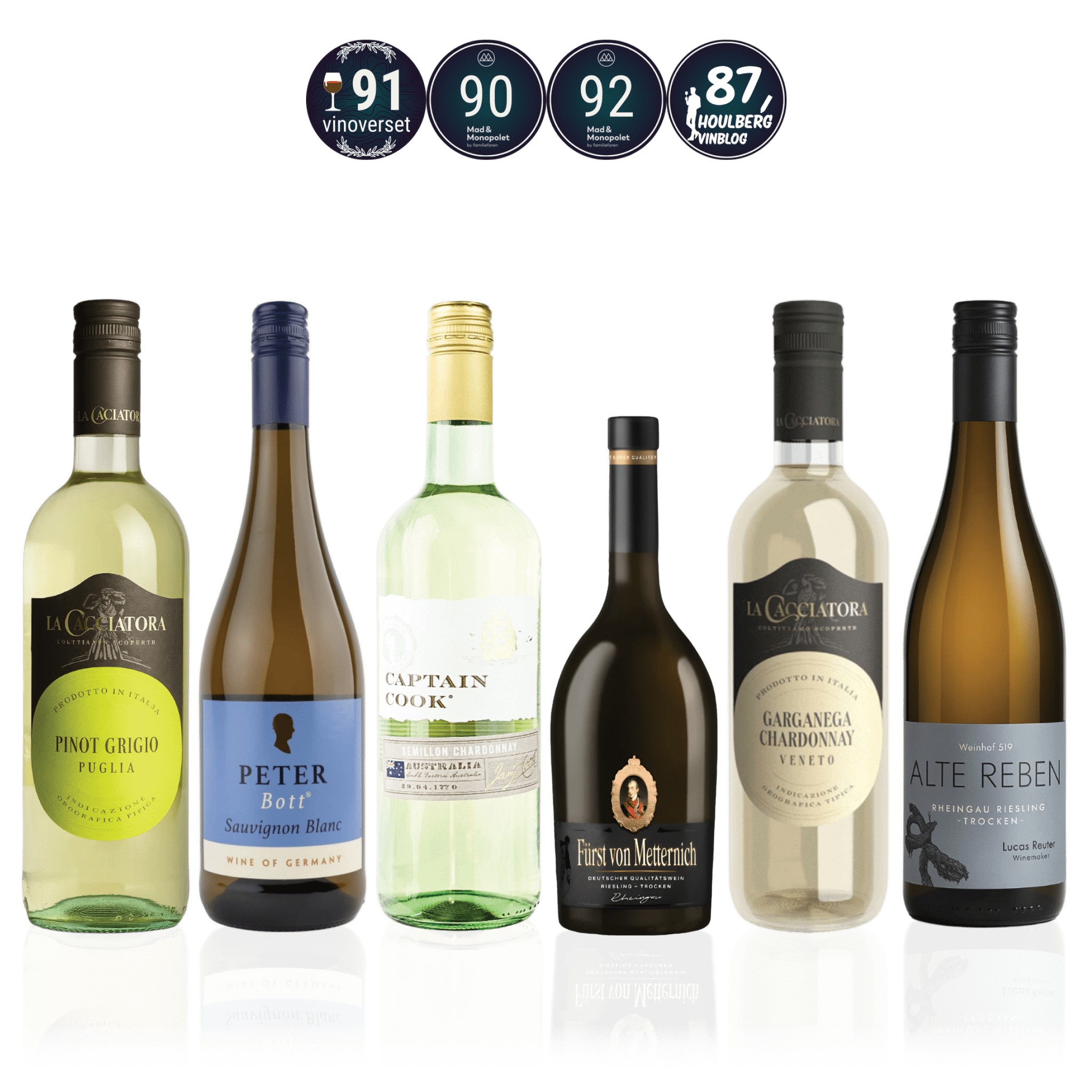 Den Sidste Flaske Smagekasse Hvide / Value DSF Hverdagsfavoritter