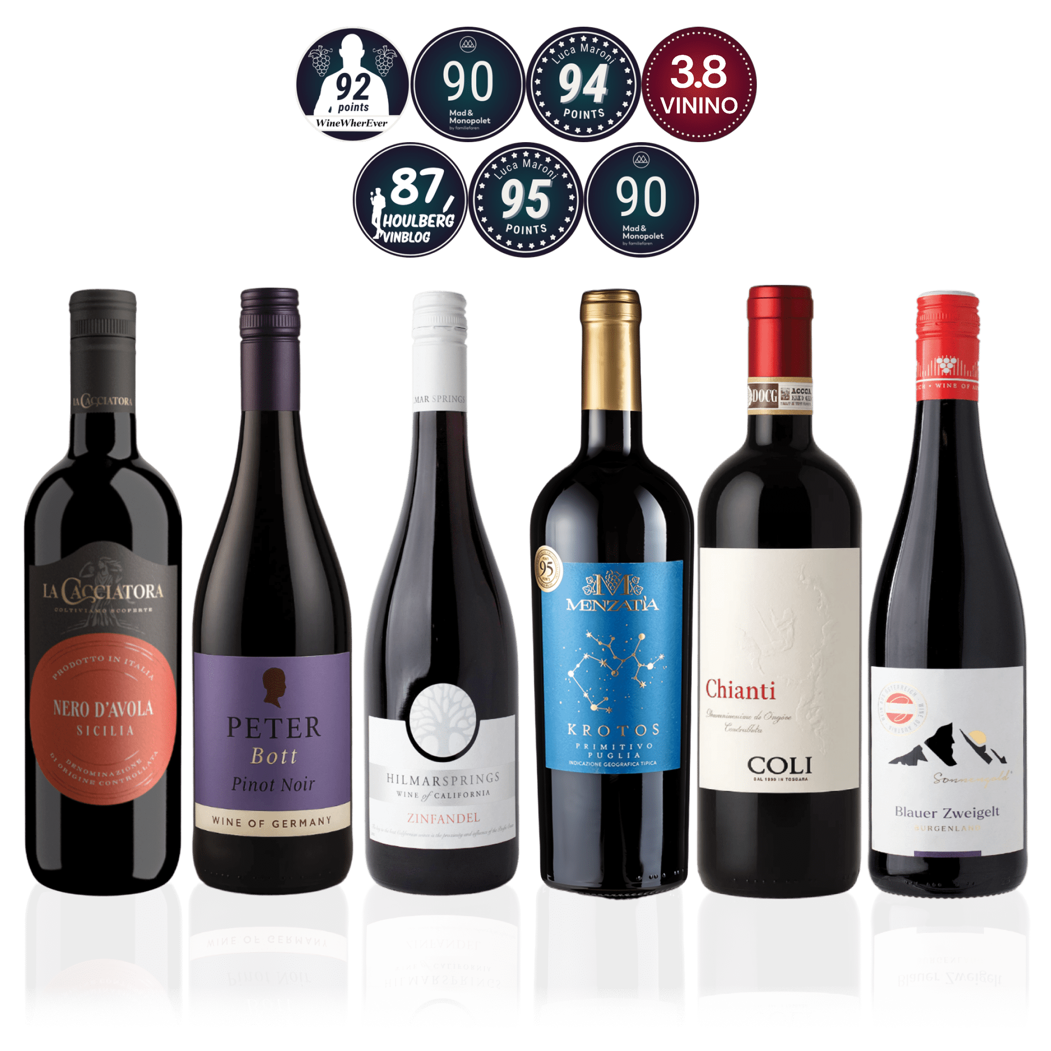 Den Sidste Flaske Smagekasse Røde / Value DSF Hverdagsfavoritter