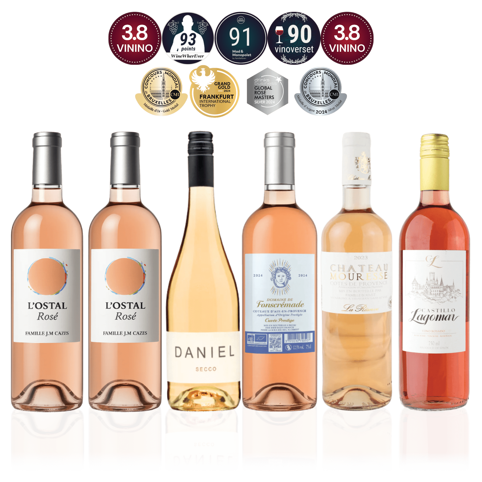 Den Sidste Flaske Smagekasse Rosé / Value DSF Hverdagsfavoritter