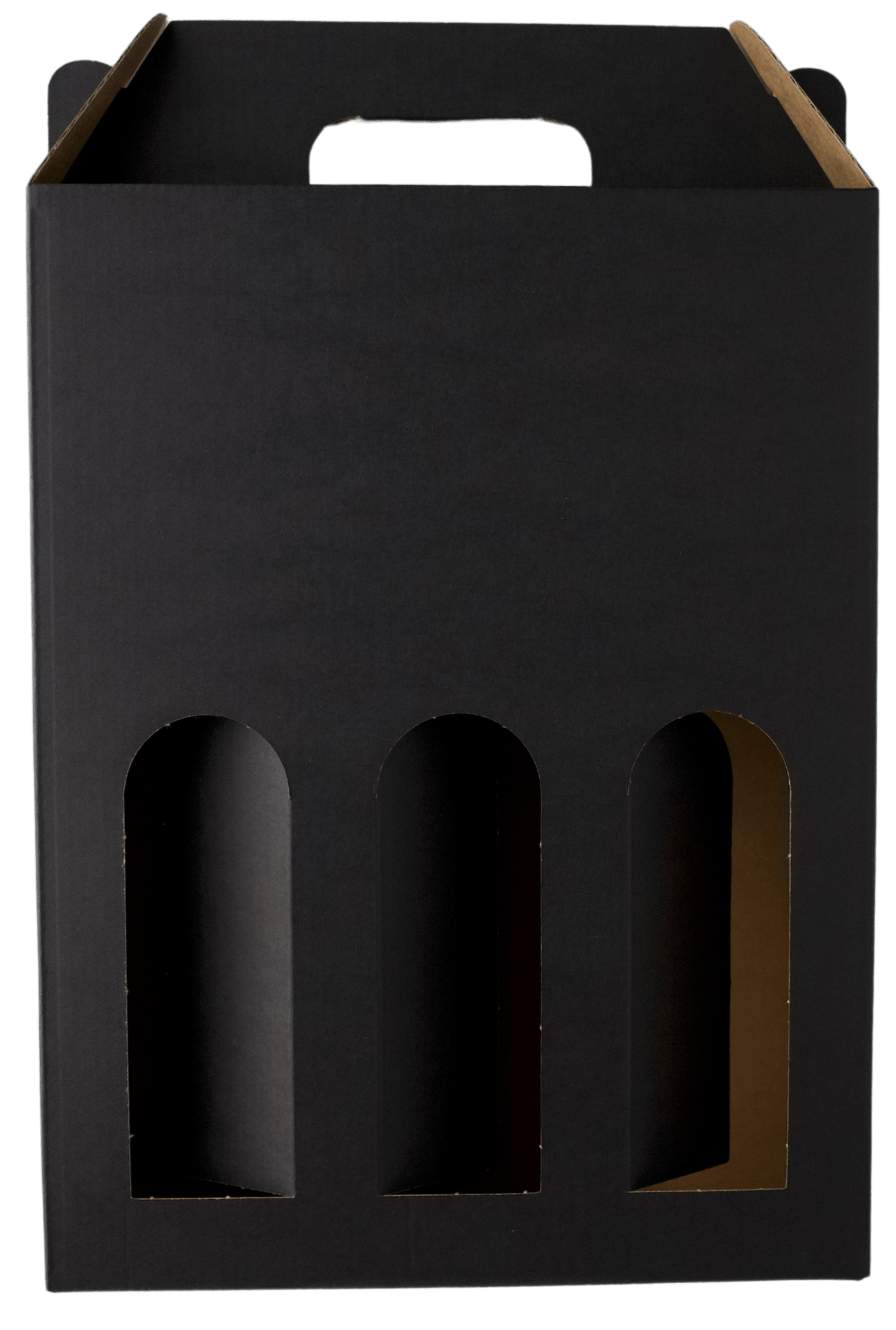 Den Sidste Flaske Gaveæsker i pap Gaveæske i matsort til 3 flasker