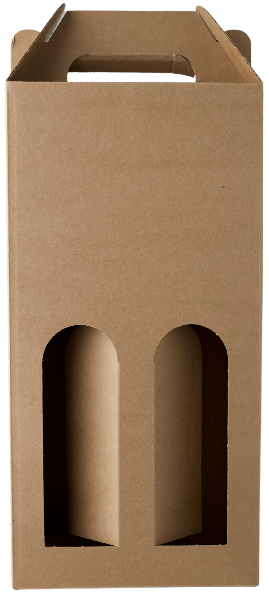 Den Sidste Flaske Gaveæsker i pap Gaveæske i natur til 2 flasker