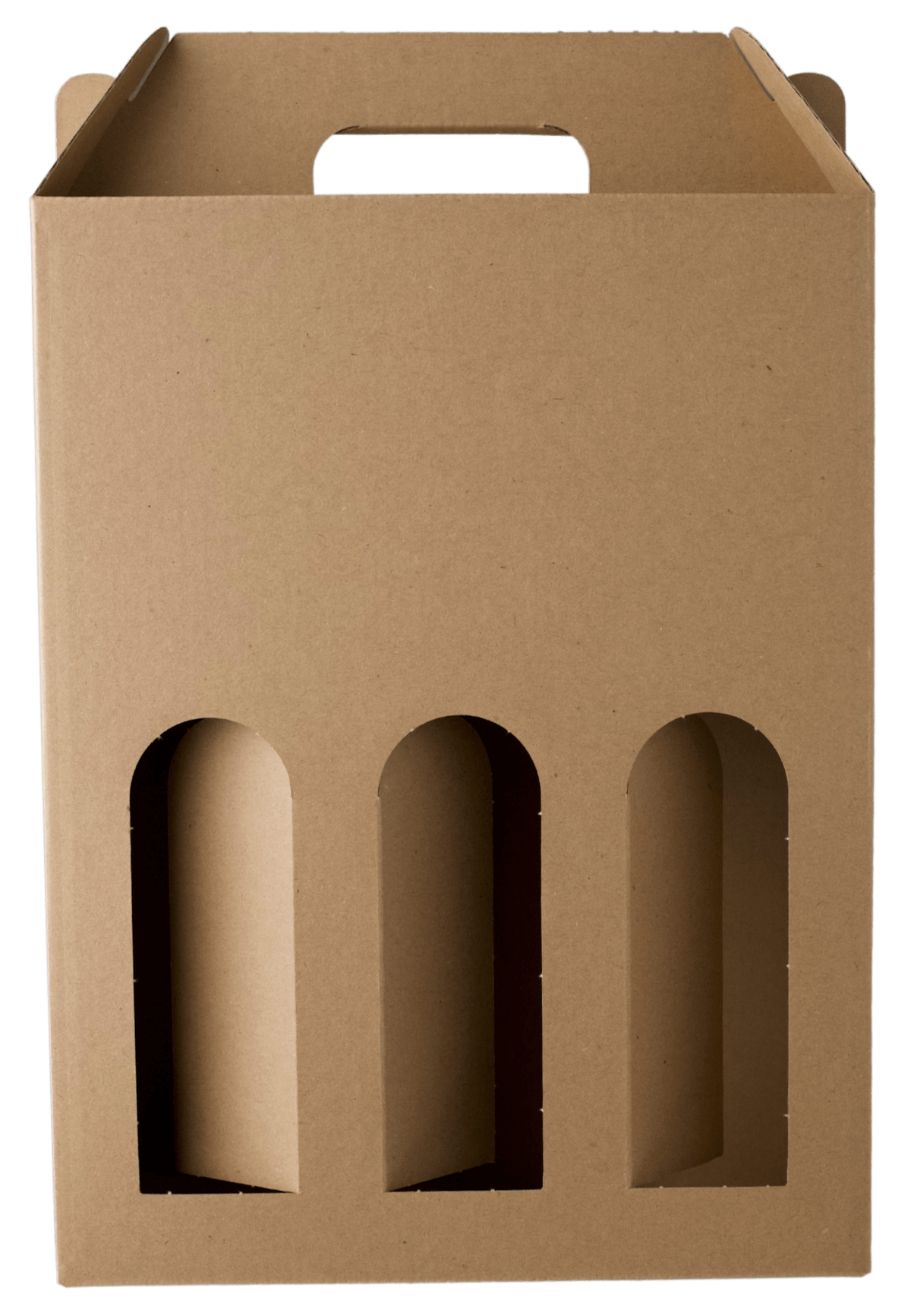 Den Sidste Flaske Gaveæsker i pap Gaveæske i natur til 3 flasker