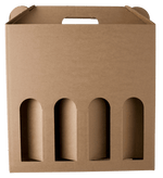 Den Sidste Flaske Gaveæsker i pap Gaveæske i natur til 4 flasker