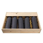 Den Sidste Flaske Vinudstyr Gaveæske i træ til 6 flasker