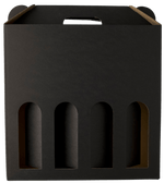 Den Sidste Flaske Gaveæsker i pap Gaveæsker i matsort til 4 flasker