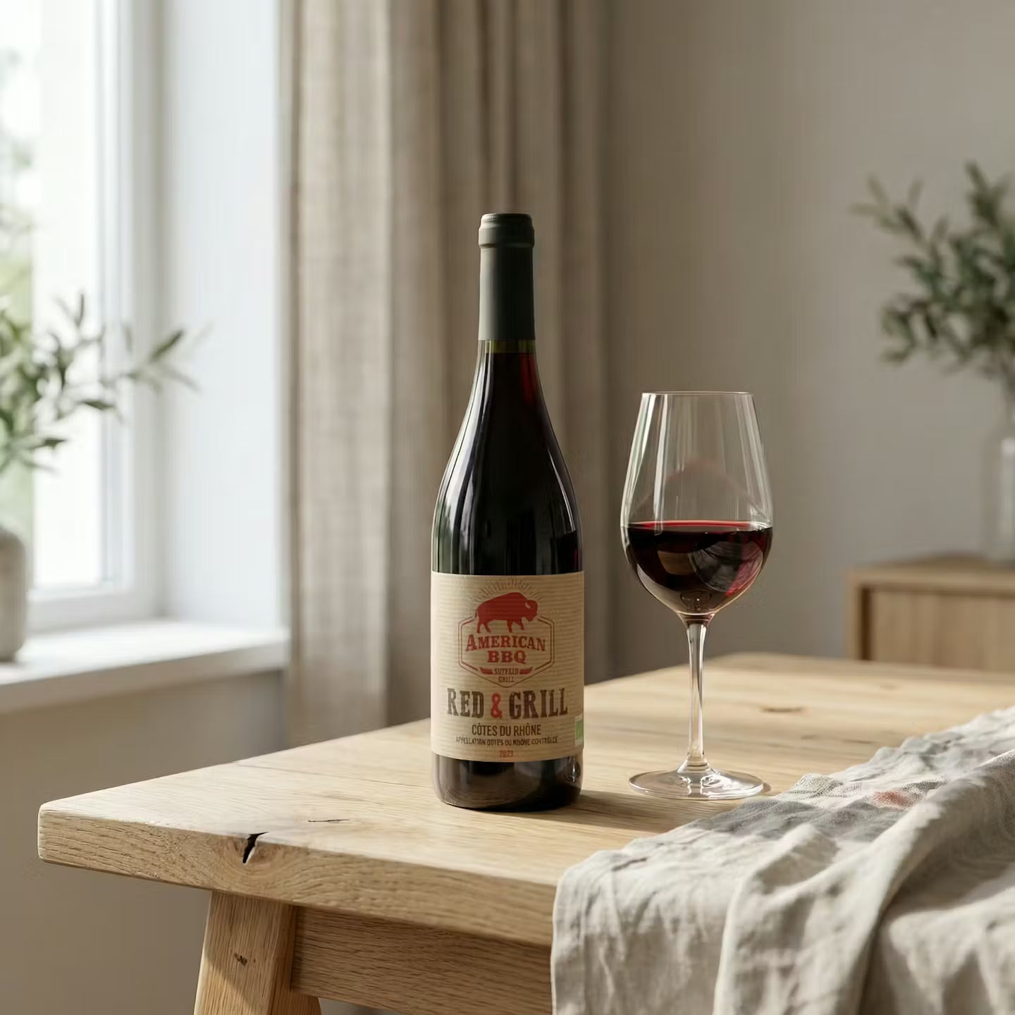 Buffalo Grill Rødvin Côtes du Rhône Red & Grill BBQ Buffalo 2023