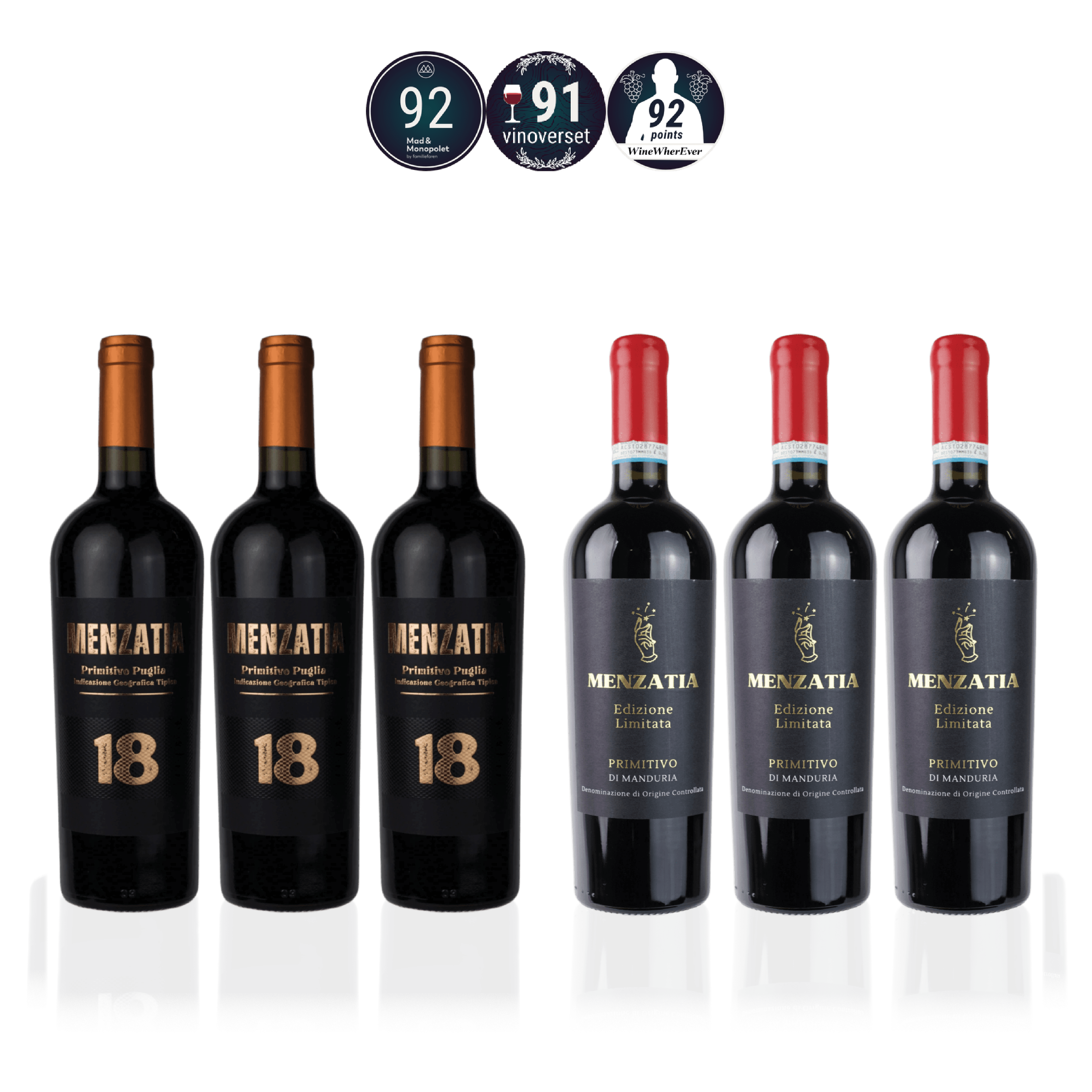 Den Sidste Flaske Rødvins Smagekasse KOMBO: Menzatia