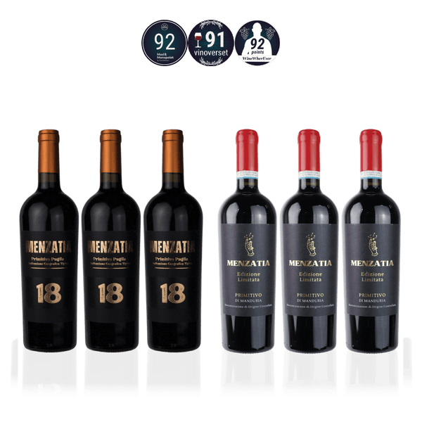 Den Sidste Flaske Rødvins Smagekasse KOMBO: Menzatia