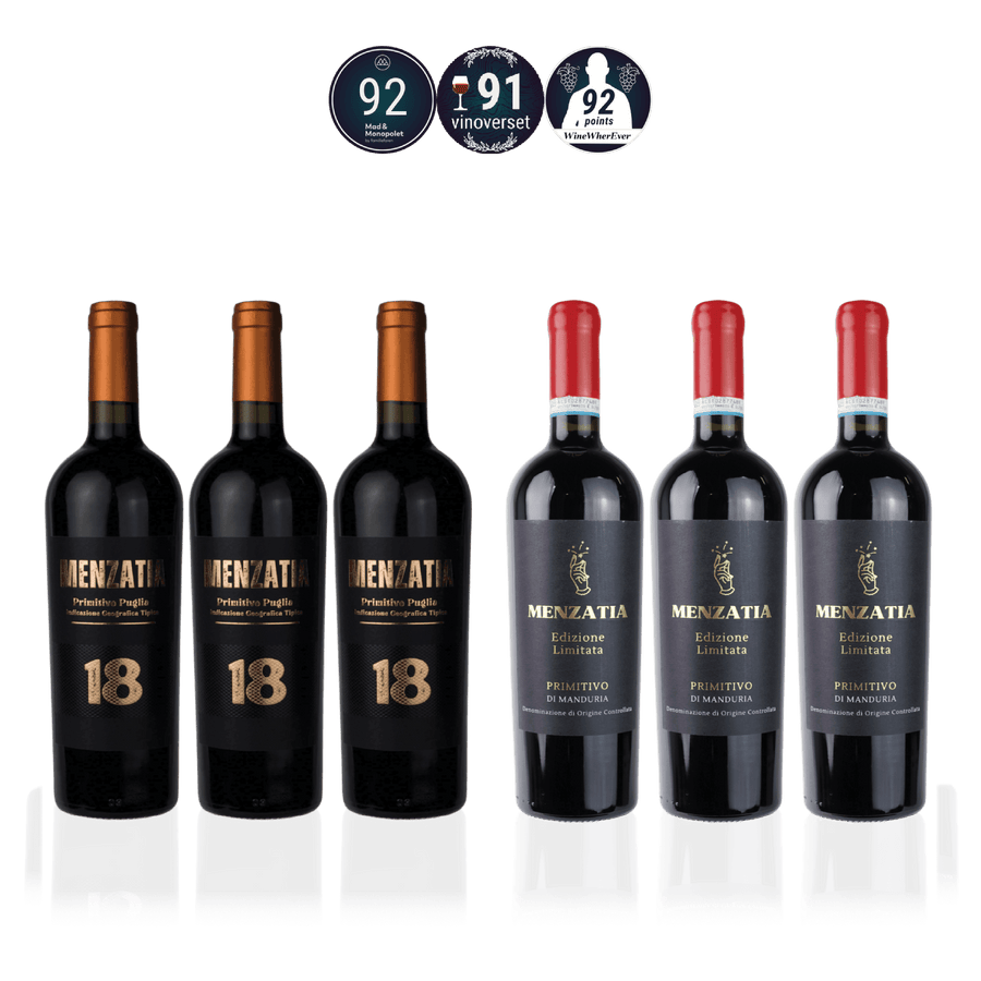 Den Sidste Flaske Rødvins Smagekasse KOMBO: Menzatia