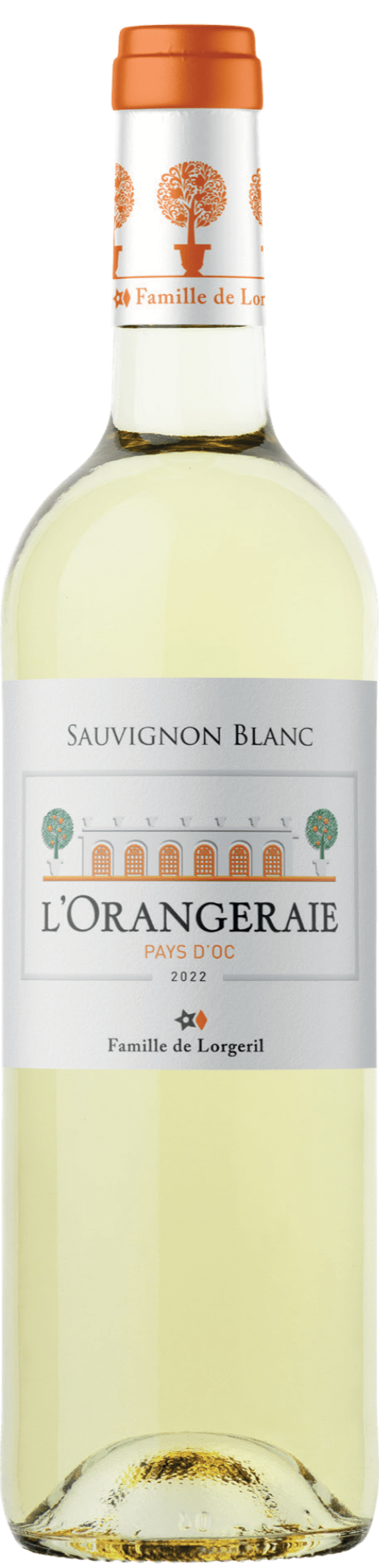 Famille de Lorgeril hvid L'ORANGERAIE SAUVIGNON BLANC 23 IGP Oc GCD VIS CP ARGENT