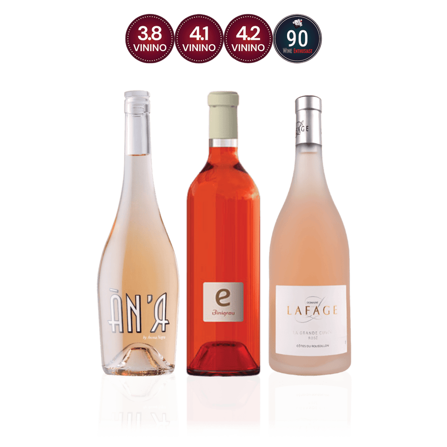 Den Sidste Flaske Rosé Smagekasse Luksus Rosé Trio