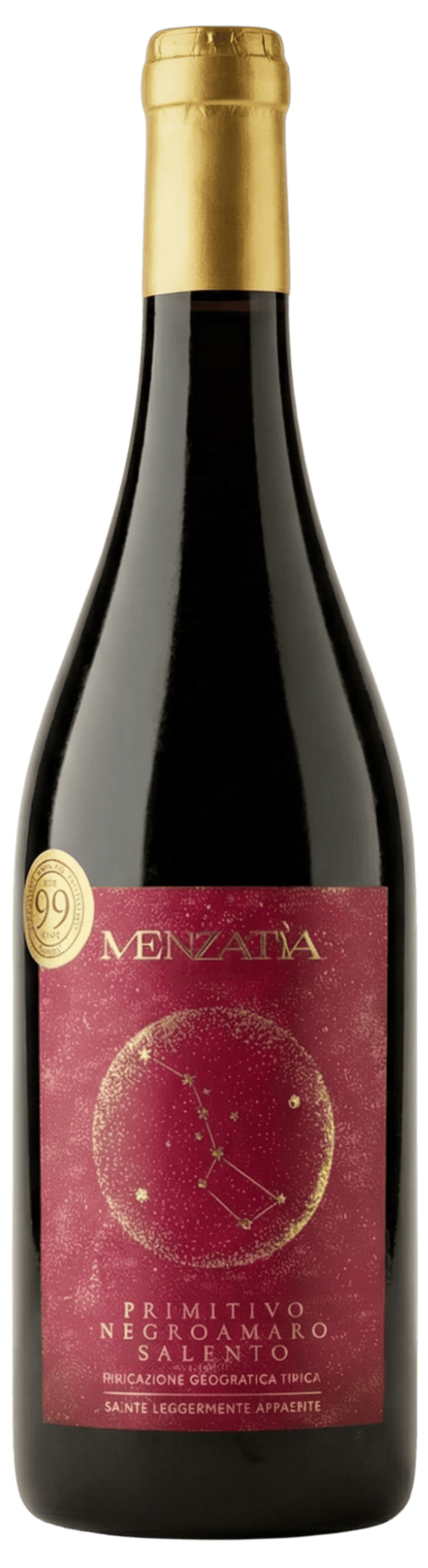 Menzatia Rødvin Menzatia Primitivo Negroamaro Salento 2025 rossa