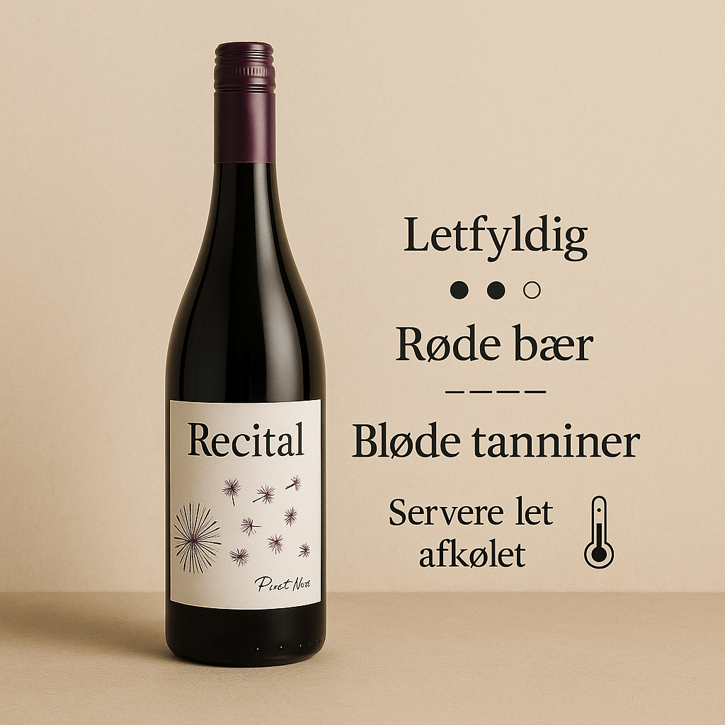Cordier Rødvin Recital Vin De France Pinot Noir 2020