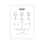 Den Sidste Flaske Plakater, print og visuelle kunstværker A4 Rosé