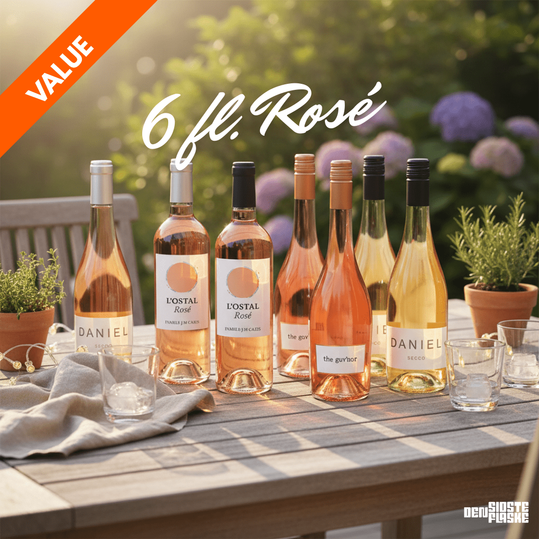 Den Sidste Flaske Rosé Smagekasse Rosé Hverdagsfavoritter - Value (6 fl.)