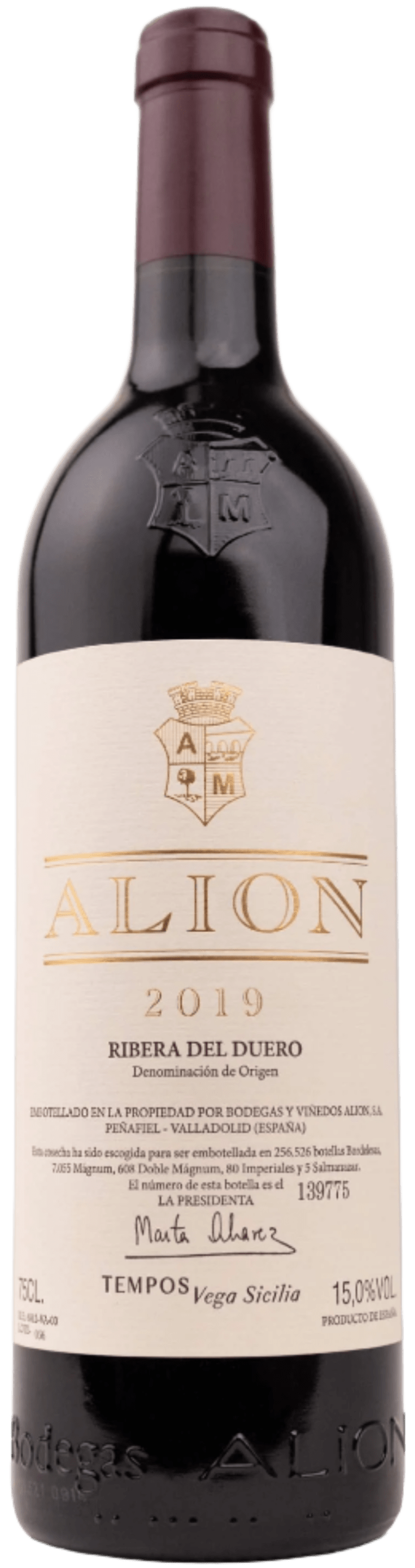 Vega Sicilia Rødvin Vega Sicilia Bodegas Alion 2019