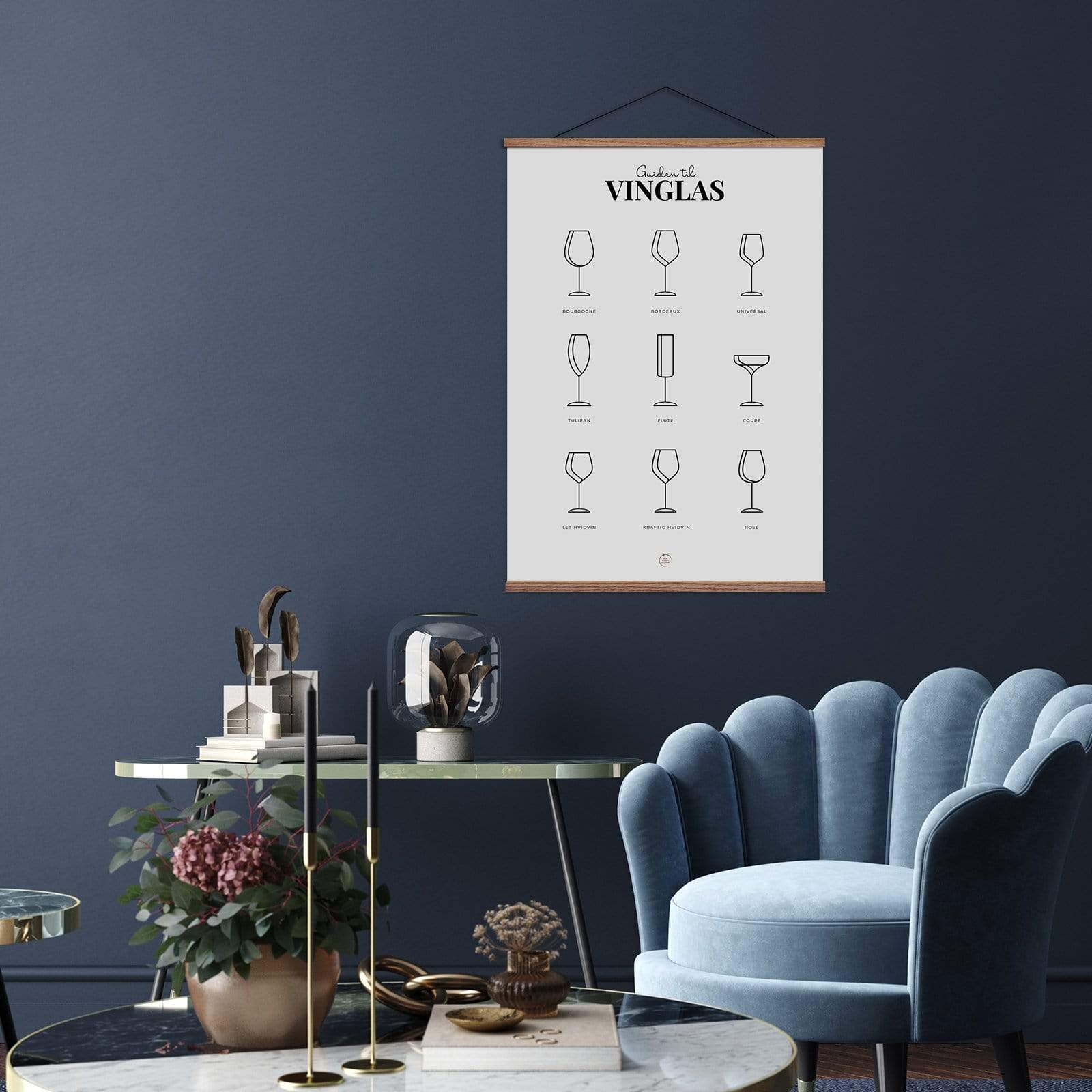 Den Sidste Flaske Plakater, print og visuelle kunstværker Vinglas